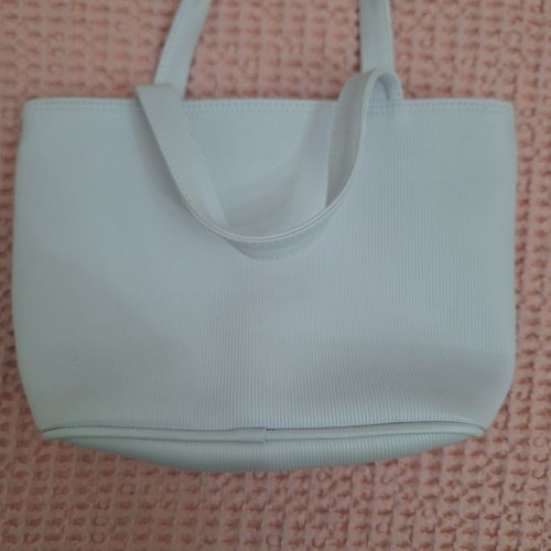 Ictyane cosmetic bag like new, white, PVC