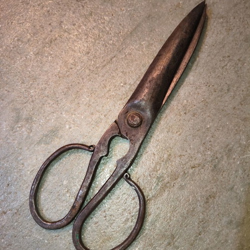Handmade Forged Antique Scissors Used for Sheep Shearing