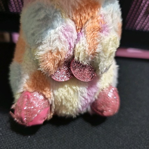 Plush rabbit used, colorful, about 30 cm