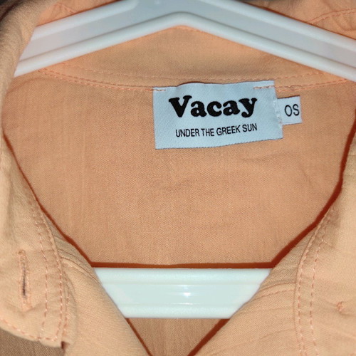 VCAY summer shirt like new, orange, one size