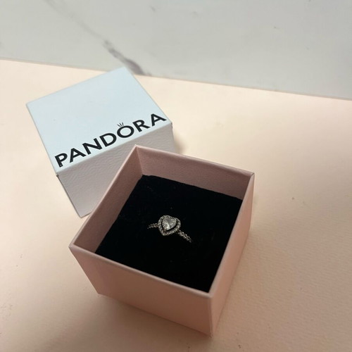 Pandora Promise Ring silver like new, size 16.7-16.9