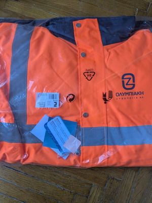 Collectible waterproof reflective work jacket, Large