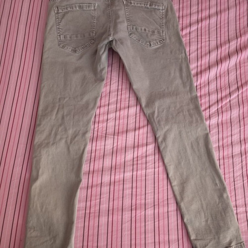 Khaki gray pants like new with elastic and drawstring, size M