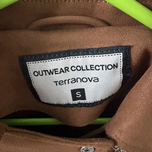 Terranova Suede Jacket like new, camel brown, size S
