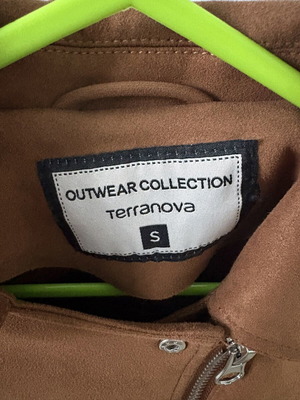 Terranova Suede Jacket like new, camel brown, size S