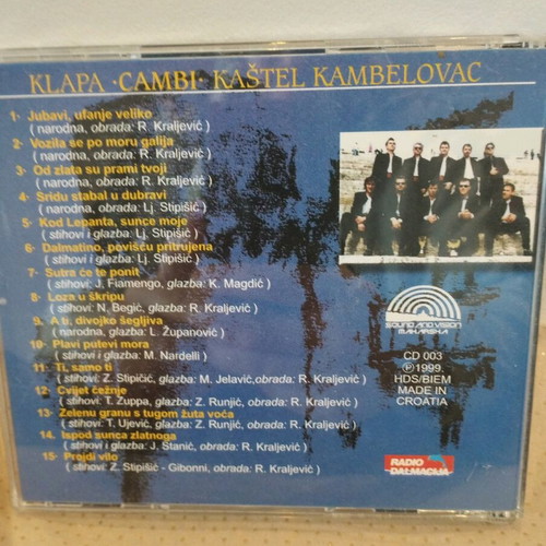 Klapa Cambi Kastel Kambelovac CD like new, folk