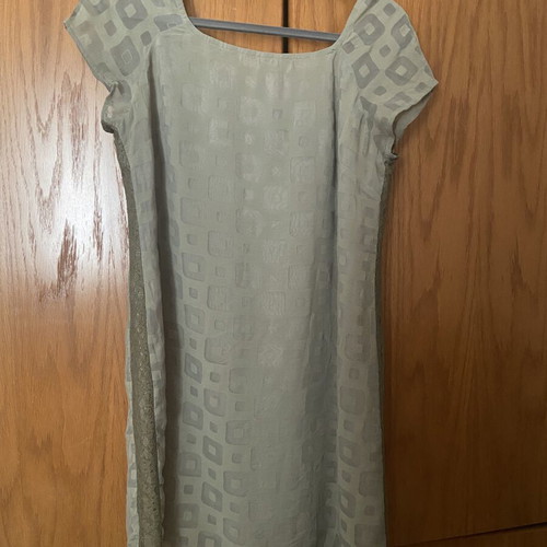 Raxevsky summer dress with lace sides, green, size S