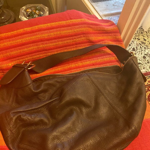 Furla vintage leather handbag new, brown
