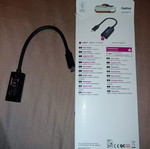 HAMA Mini DisplayPort to HDMI to Type-C Adapter like new