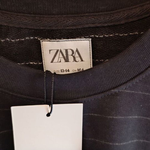Zara shirt for 13-14 years new, black with white stripes