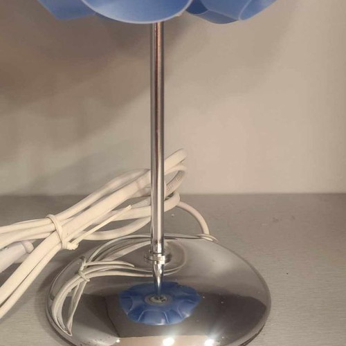 Touch table lamp blue with metal base, height 26cm new