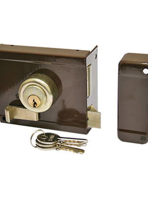 Box lock left-handed brown color new