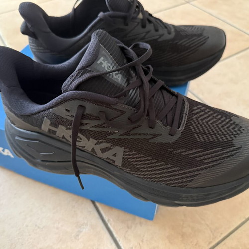Hoka Challenger 8 GTX athletic shoes like new, size 46.5, black