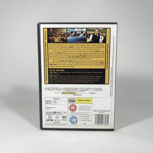 Snatch DVD like new with English subtitles