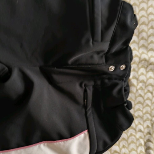 Zara Ski Pants like new for girl size 9-134cm black with pink stripe
