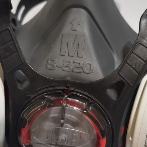 JSP Half Face Mask with Replaceable Force 8 Filters like new