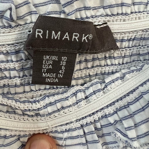 Primark long-sleeve blouse, multicolour, size M
