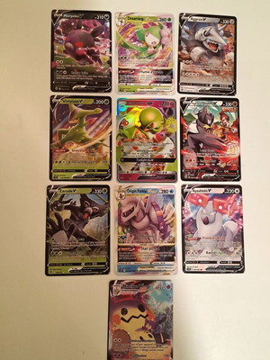 Pokémon card set with 10 super rare cards like new