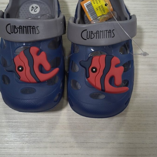Cubanitas Boys' Clogs new, blue, sizes 22-24