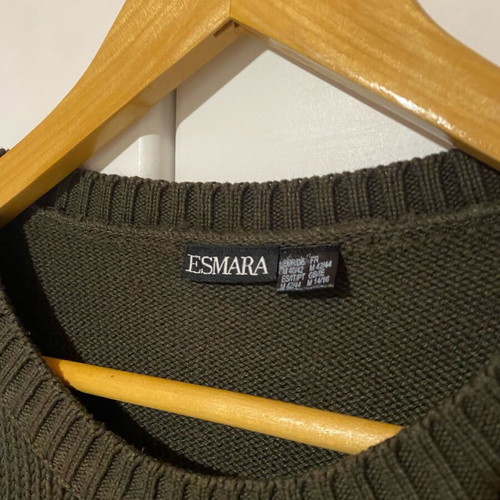 Knitted pullover khaki/brown like new