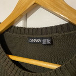 Knitted pullover khaki/brown like new
