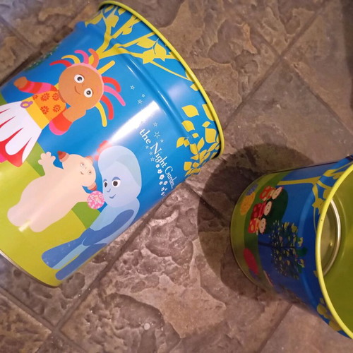 Metal buckets pack of 2 new for kids room storage