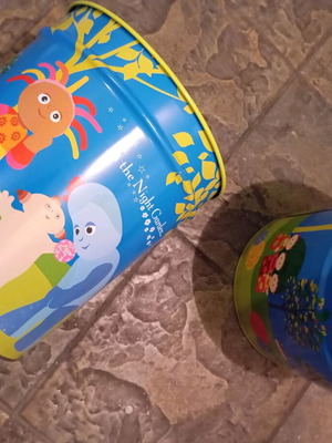 Metal buckets pack of 2 new for kids room storage