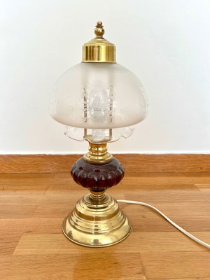 Table lamp used, height 38cm