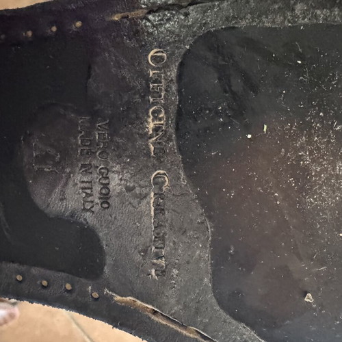 Officine Creative shoes used, black suede leather size 41