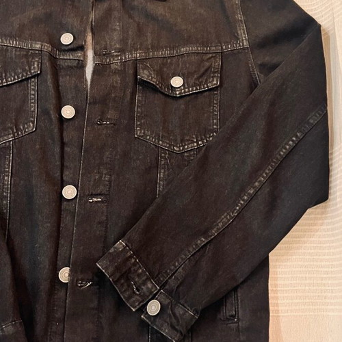Jack & Jones Black Denim Jacket Large like new