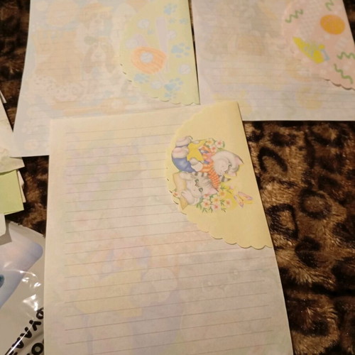 Used correspondence, 3 sets with envelope and sheet