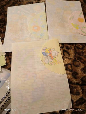 Used correspondence, 3 sets with envelope and sheet