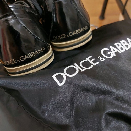 Dolce & Gabbana vintage athletic shoes size 38.5 like new, black