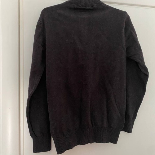 GreenWood men's knit pullover quarter-zip like new, size L, brown gray