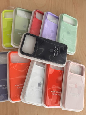 Apple Silicone Case for iPhone 17 Pro Max new, premium microfiber lining