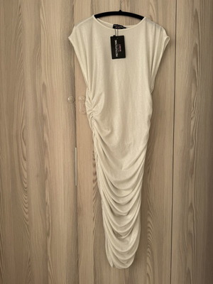 Maternity Dress Pretty Little Thing new, white, size L