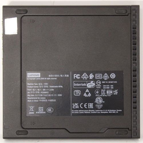 Lenovo ThinkCentre M70q refurbished desktop with Intel Core i3-10100T and 8GB RAM