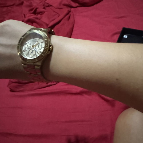 Guess gold-plated stainless steel women's watch