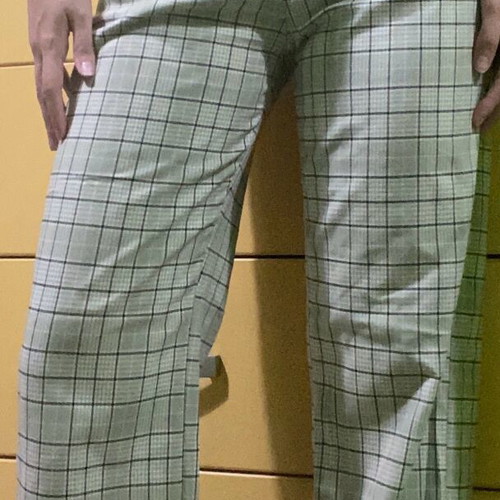 Pull & Bear checked pants like new, size 34