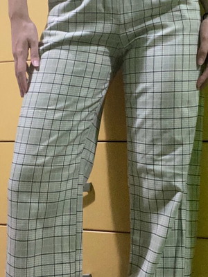 Pull & Bear checked pants like new, size 34