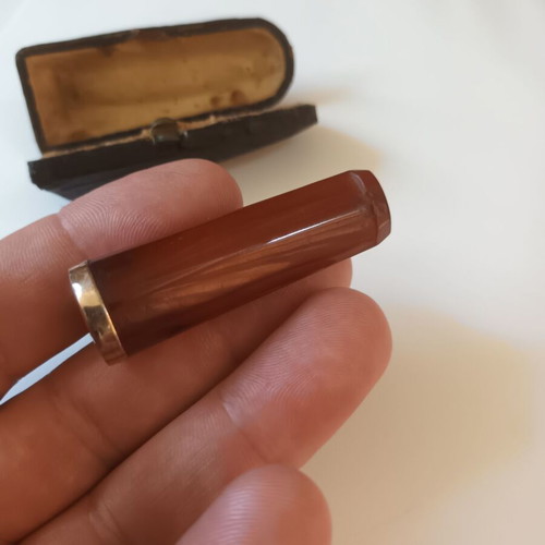 Old Faturan Cigar Pipe with Case used