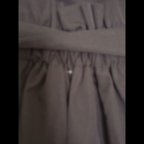 Skirt with gold buttons and belt like new, black and gold