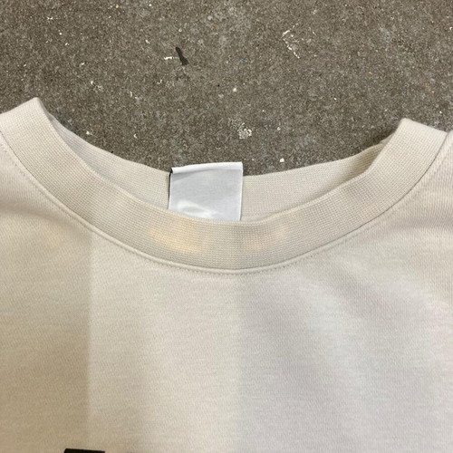 Nike Big Logo Sweater Y2K 2000s XL creme vintage wornlook
