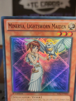Minerva Lightsworn Maiden SDLI Super Rare Yu-Gi-Oh! κάρτα