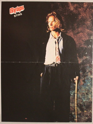 Sting Magazine Insert Poster like new