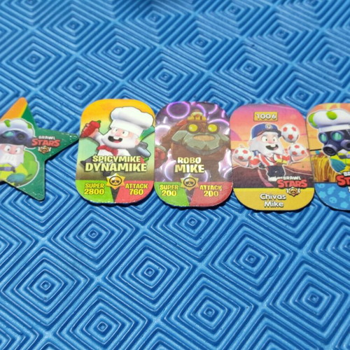 Brawl Stars Dynamike collectible iron tags like new, set of 5