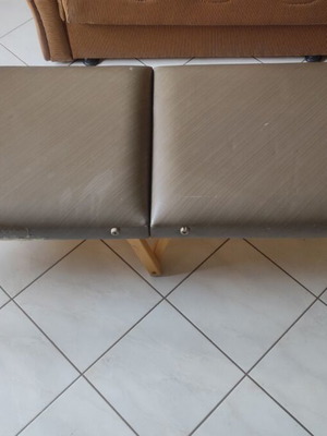 Portable massage table used, foldable into bag, functional