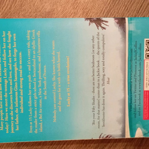 Jackie Collins Confessions of a Wild Child foreign language book used