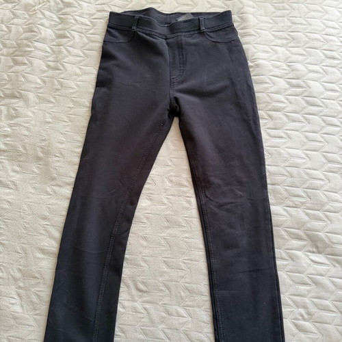 Hm black elastic cotton pants used for 10 years old