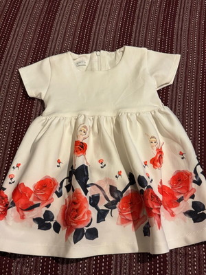 Dress with flowers and fairies new without belt